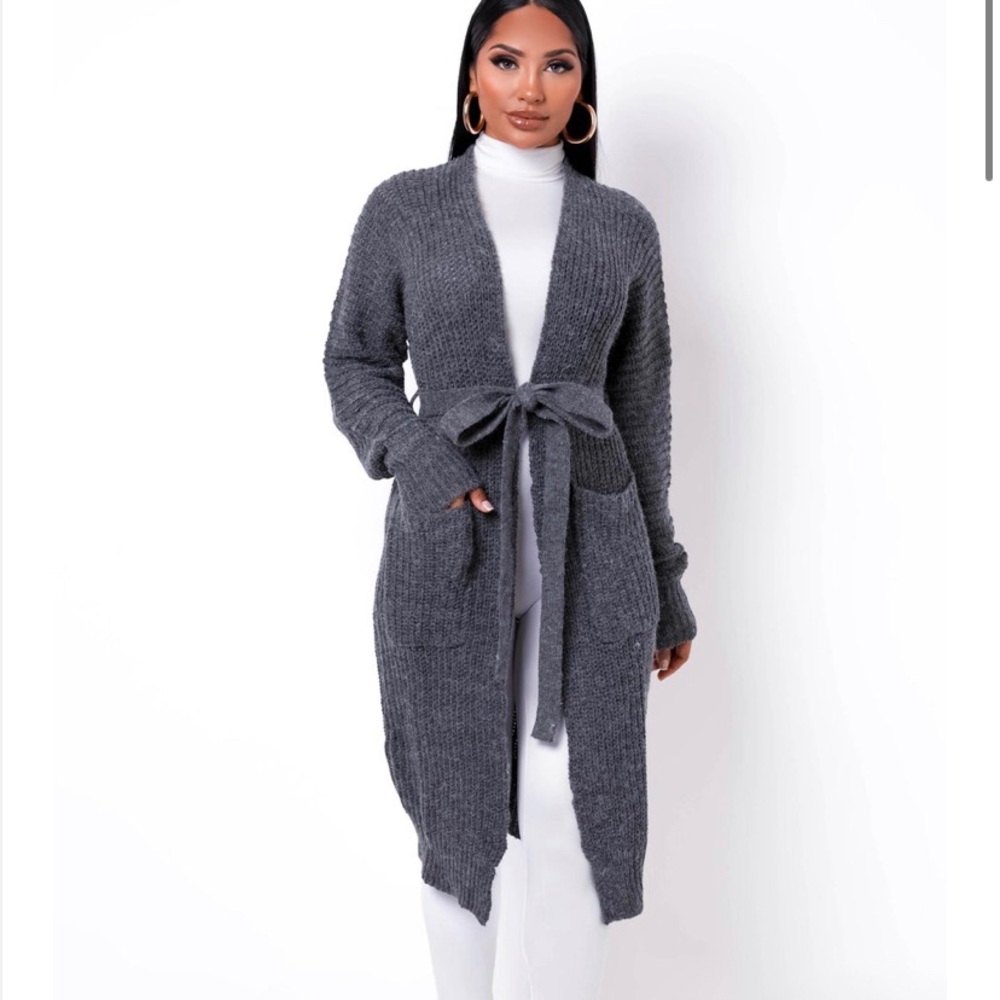 Forever 21 charcoal cardigan